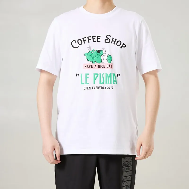 PUMA VIBES AOP T-Shirts Unisex White-3