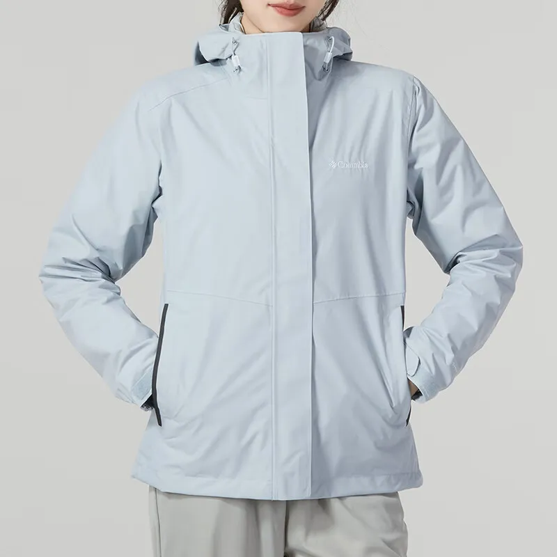 Columbia Waterproof, Thermal, And Windproof Windbreaker Jacket Women's Light Blue-2