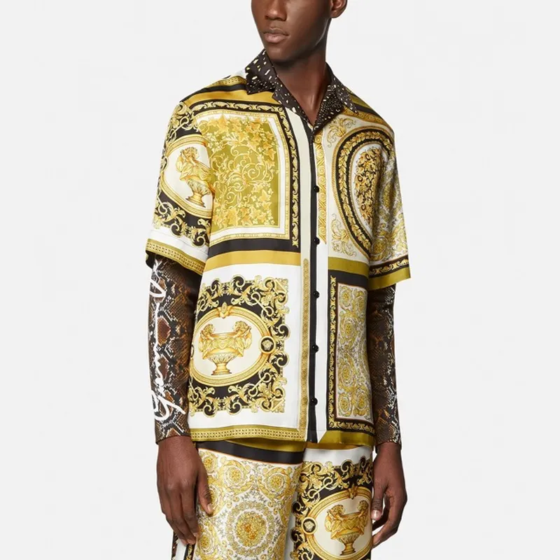 VERSACE VERSACE Shirt Men's Yellow-3
