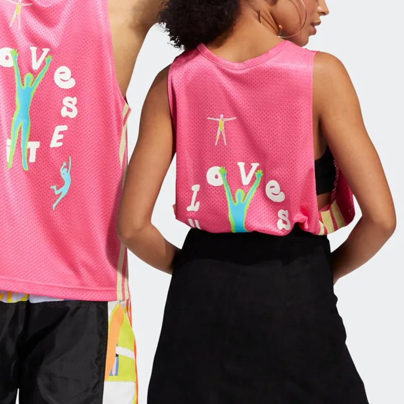 Adidas Basketball Jerseys Unisex Semi Neon Pink-4