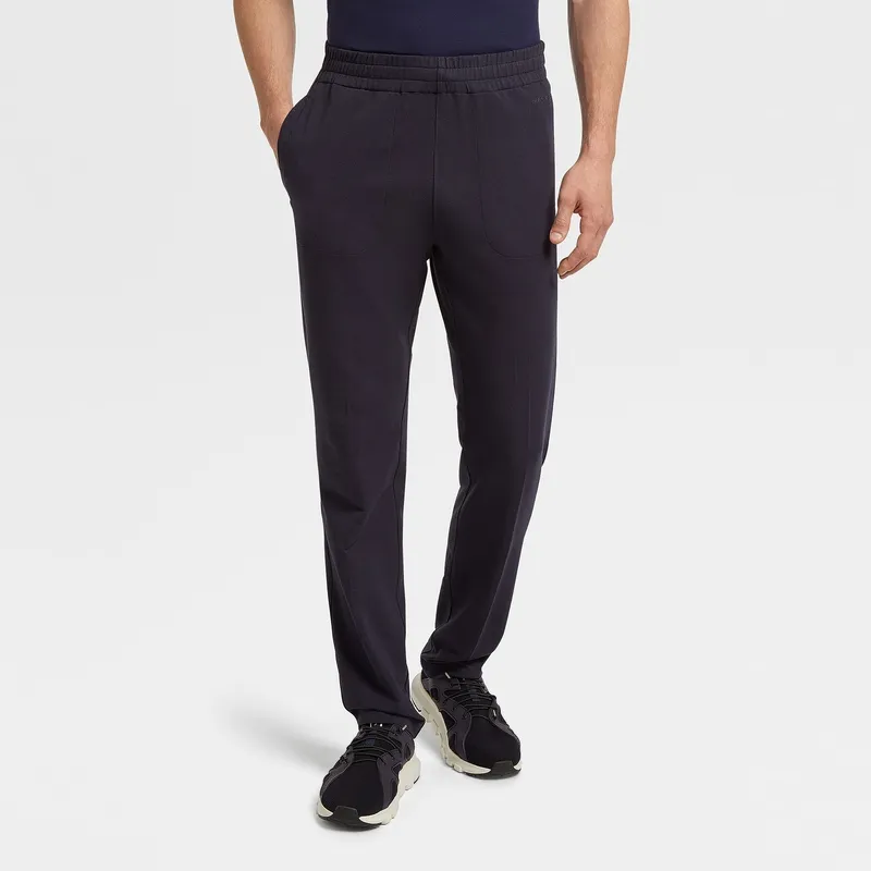 Ermenegildo Zegna Casual Pants Men Marine Blue-3