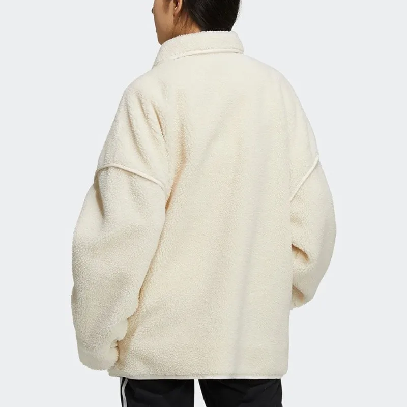 Adidas Originals Velvet Jackets Women's White-3