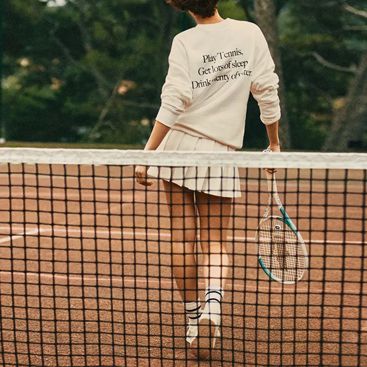 Sporty & Rich X LACOSTE Casual Short Skirts Women's White-3