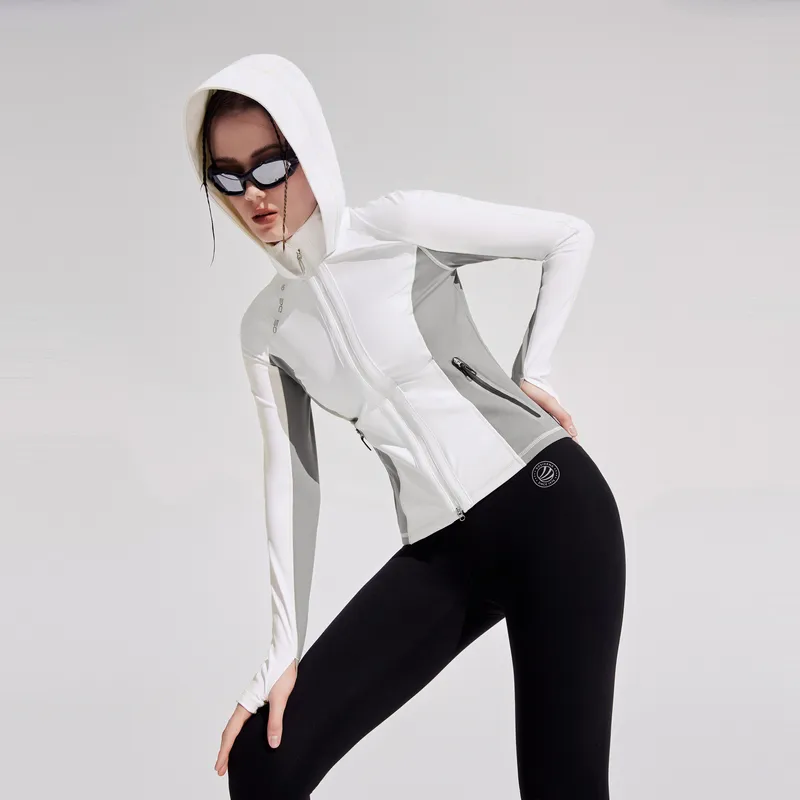 BOSIDENG Sun Protection Clothing Women's Black And White Geometric-3