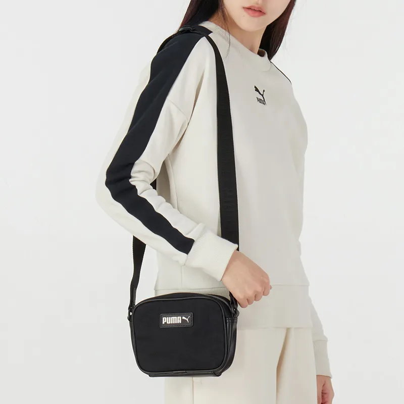 PUMA Fabric Shoulder Bag, Crossbody Bag Regular Unisex Black-6