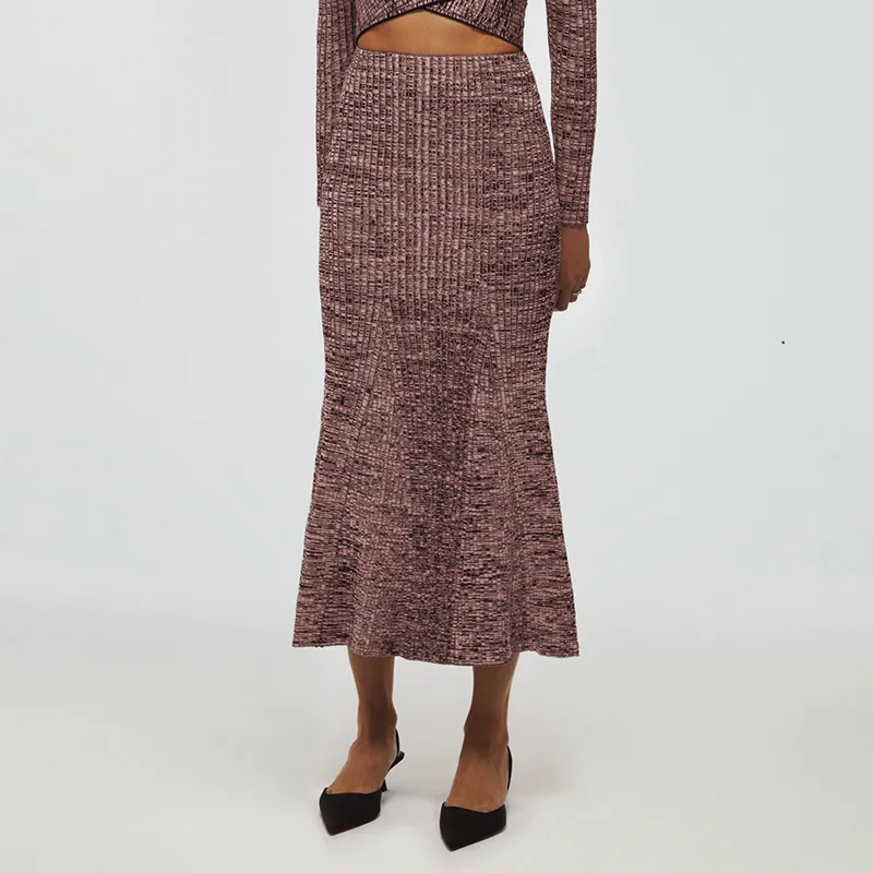 Self portrait Knit Long Skirt Women's-3