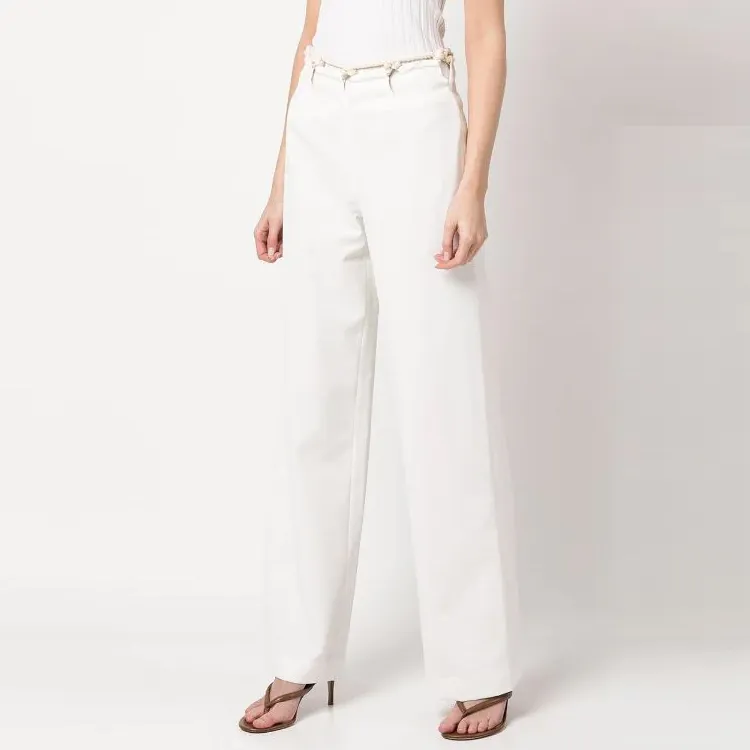 DION LEE Casual Pants Women's White-1