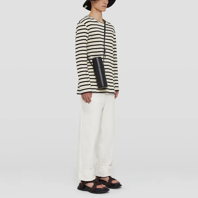 JIL SANDER High rise Straight leg Trousers-3