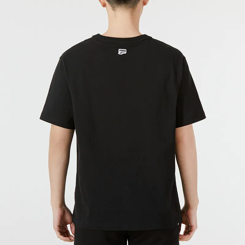 PUMA Drop Shoulder Sleeve T Shirt Men's Black-2
