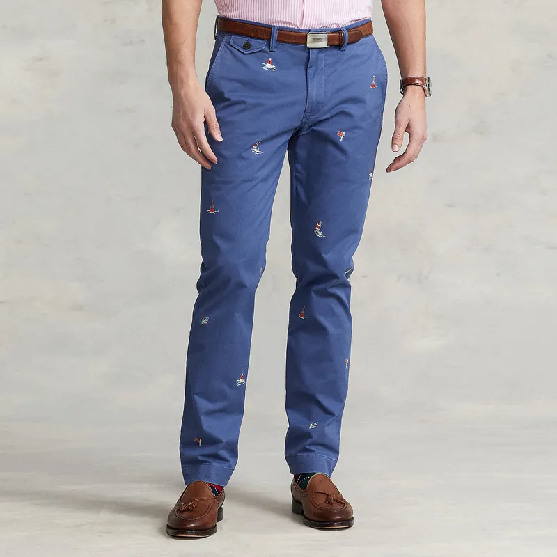 Polo Ralph Lauren SS22 Casual Pants Men's Marine Blue-2