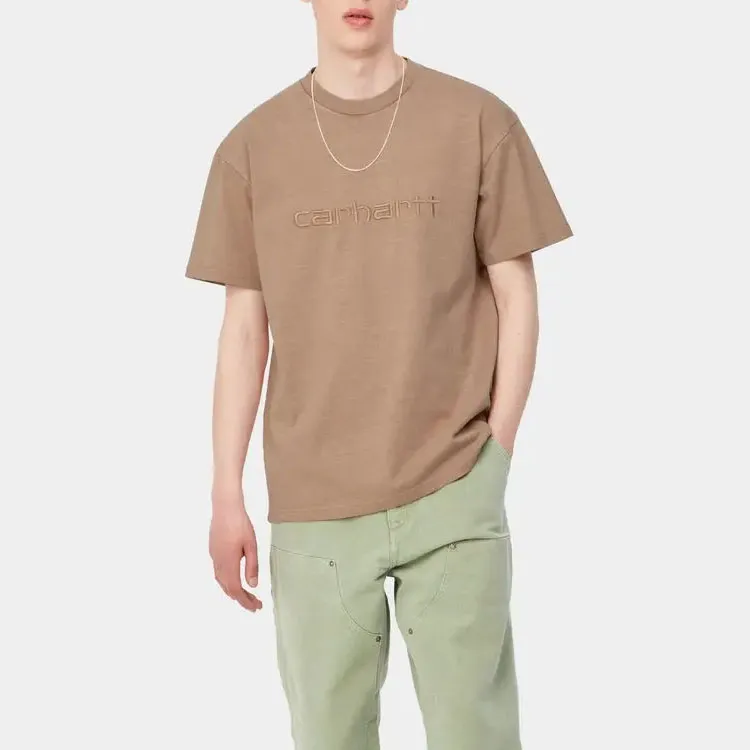 Carhartt WIP T Shirts Men Brown-3