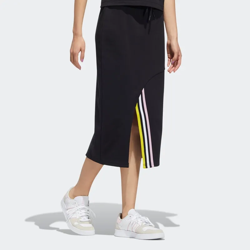 Adidas Neo Casual Long Skirts Women's Black-2