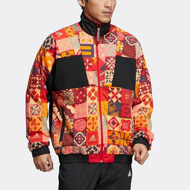 Adidas Jackets Men Red-2