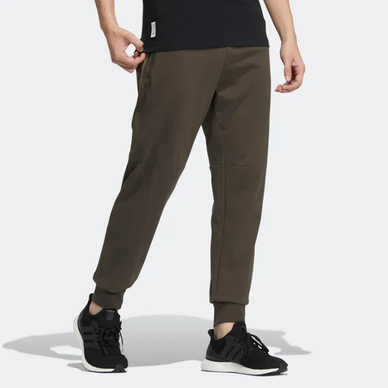 Adidas Knitted Sweatpants Men Dark Gray Olive Green-3