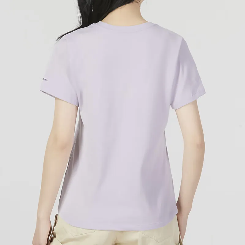 Columbia T Shirts Women's Light Purple-3