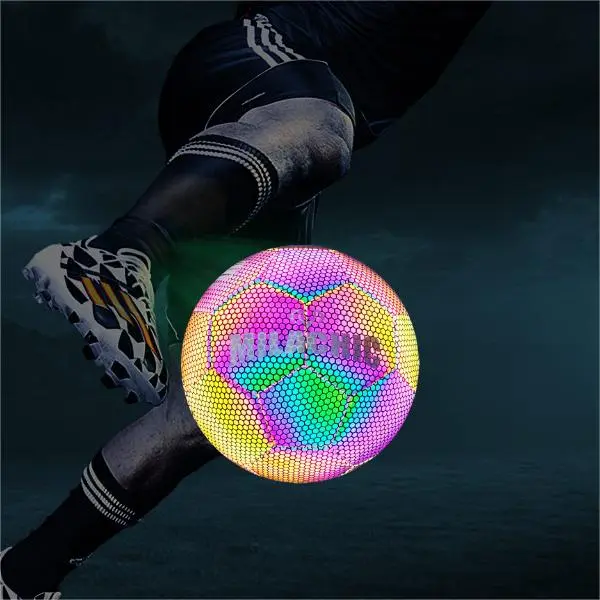 MILACHIC Size 4 5 Size Soccer PU Machine Stitched Soccer Ball Unisex Dazzling Color-3