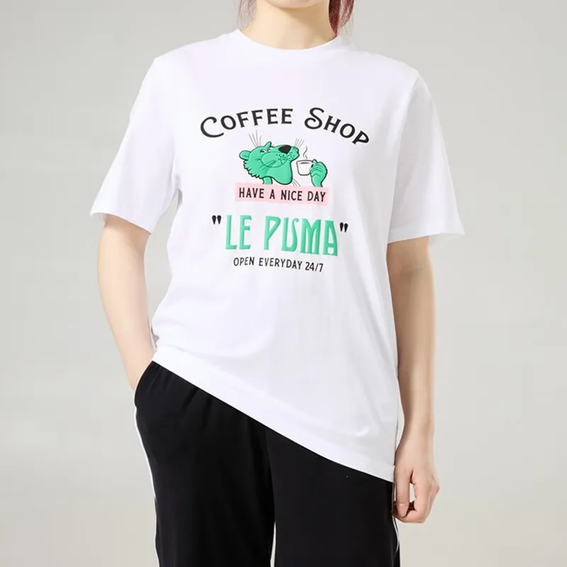 PUMA VIBES AOP T-Shirts Unisex White-4