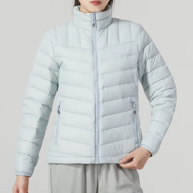 Columbia Waterproof, Thermal, And Windproof Windbreaker Jacket Women's Light Blue-4