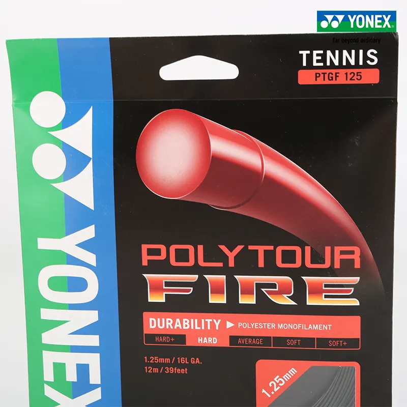 YONEX Tennis Racket Strings Polyester 12m Black-1