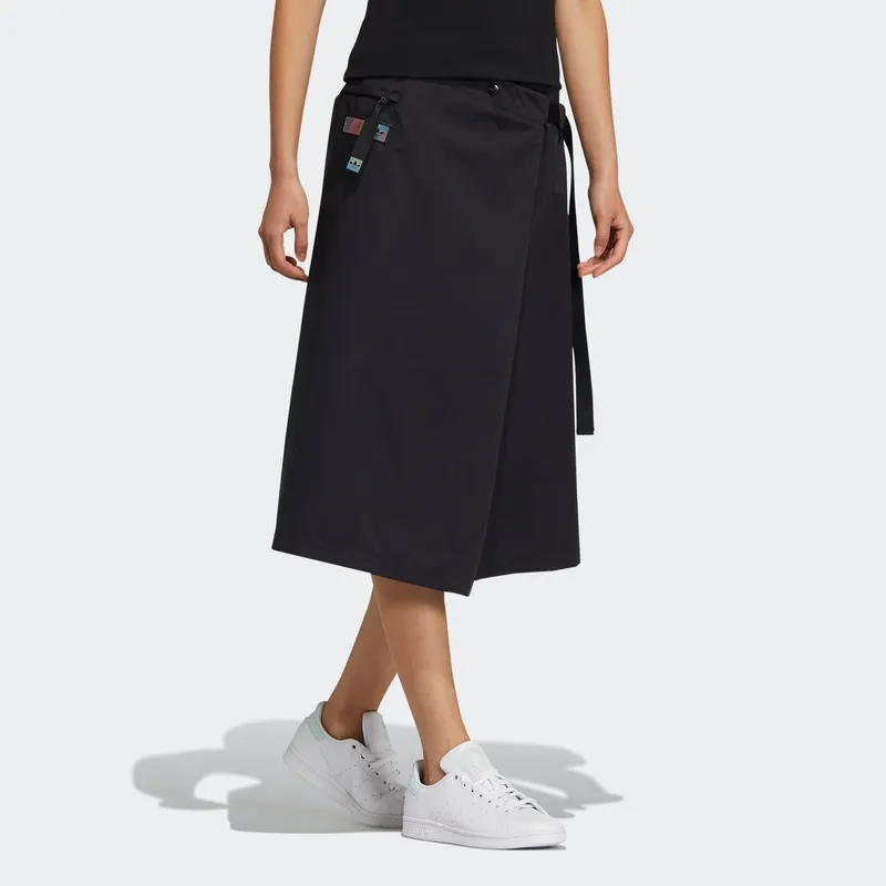 Adidas Originals Casual Long Skirts Women's Black-3