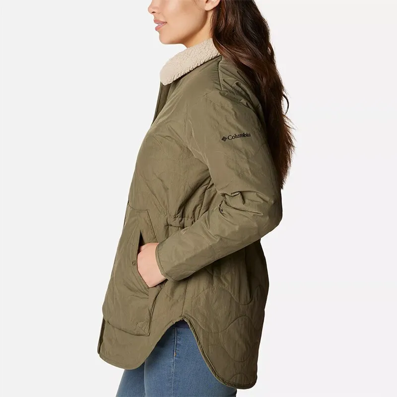 Columbia Puffer Jacket Women's Army Green-3
