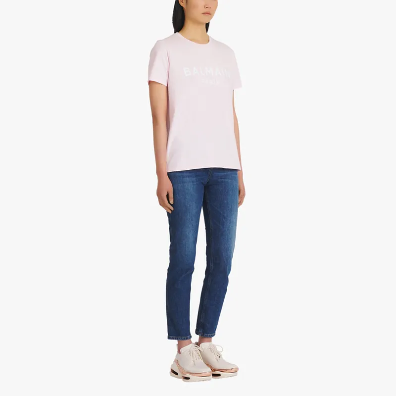 BALMAIN T-Shirts Women's Pink-4