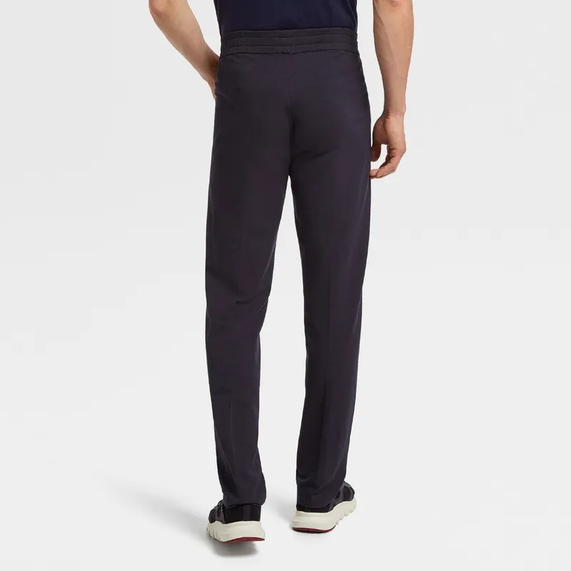 Ermenegildo Zegna Casual Pants Men Marine Blue-2