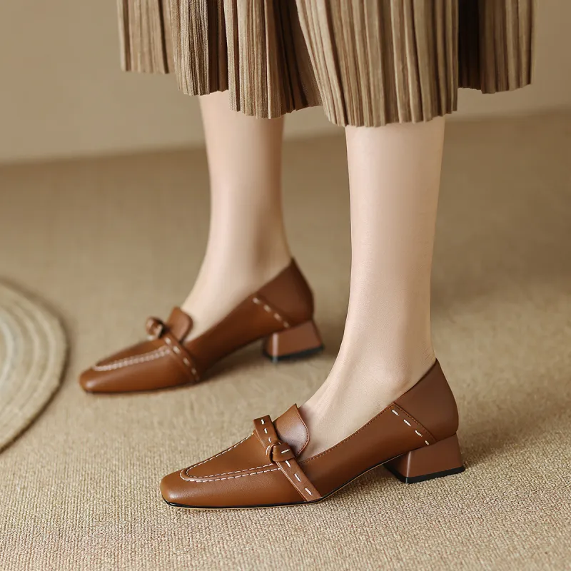 F·LOVES·f Loafers 3.5cm Women's Brown-2