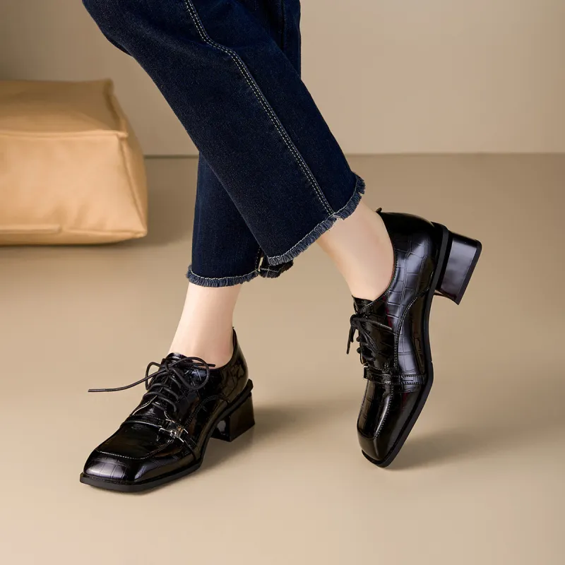 MARINO FABIANI Chunky Heel High Heels 4cm Women's Black-2