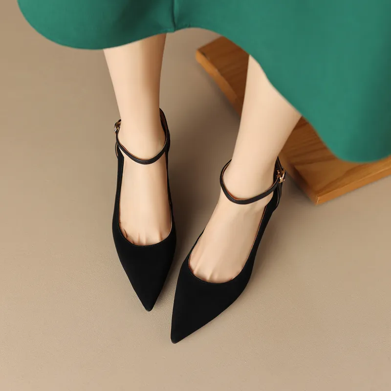 MARINO FABIANI Slim Heel High Heels 7cm Women's Black-2