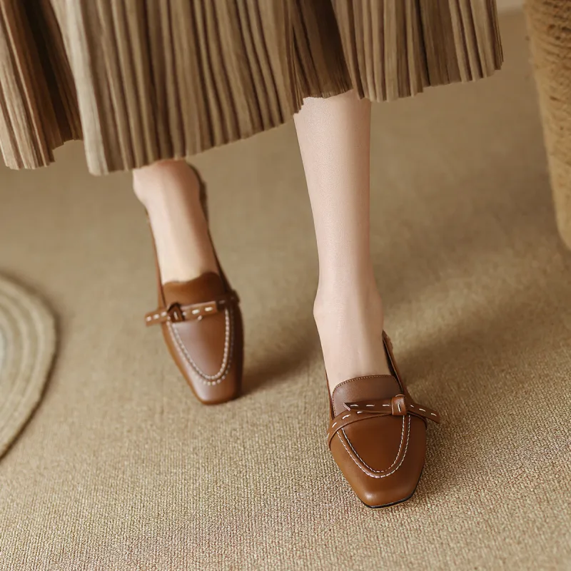 F·LOVES·f Loafers 3.5cm Women's Brown-3