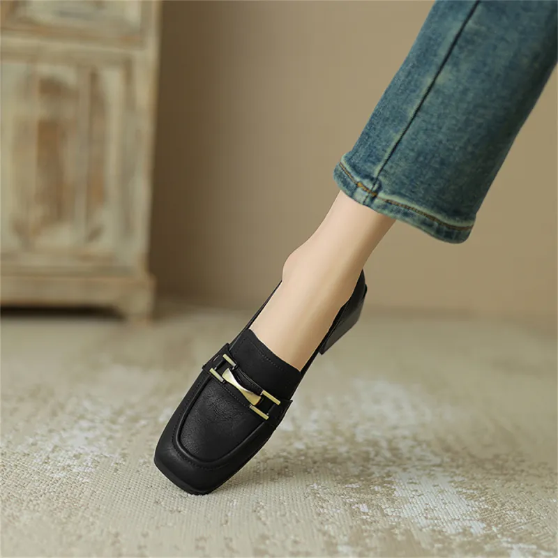MARINO FABIANI Chunky Heel High Heels 5cm Women's Black-2