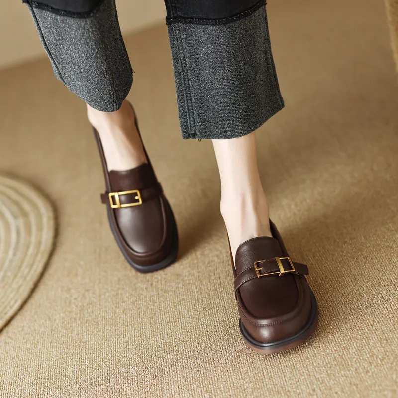 F·LOVES·f Loafers 2cm Women's Brown-3