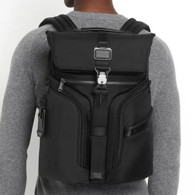 TUMI Alpha Bravo Polyamide Backpack Regular Men's Black-8