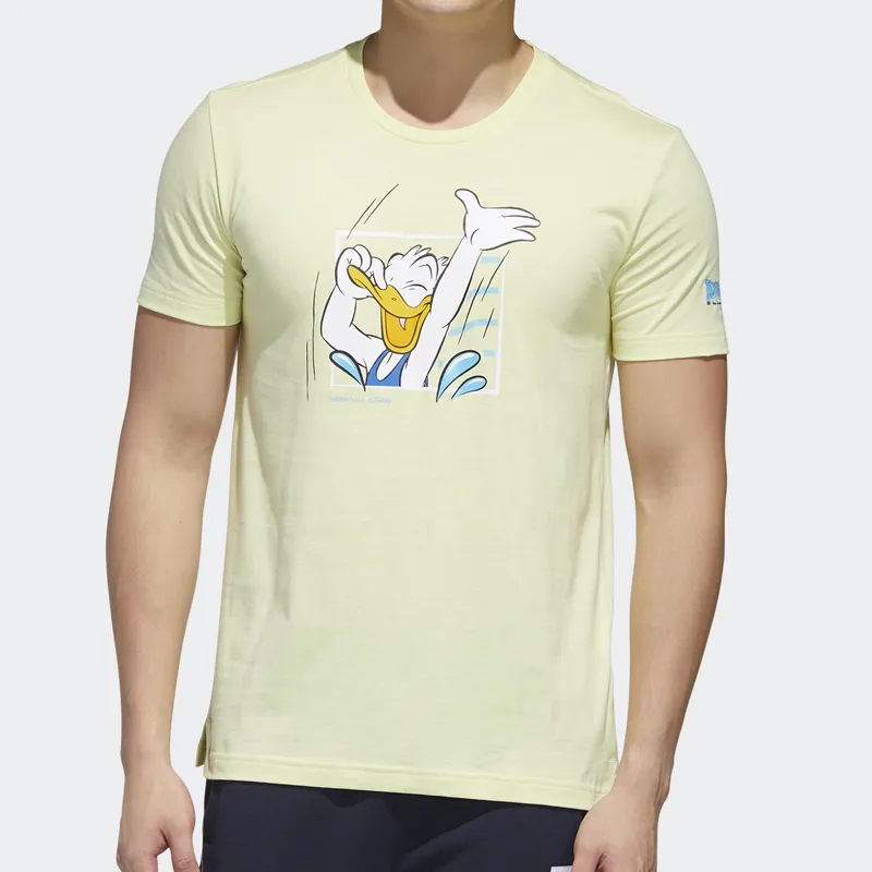 Adidas Neo T Shirt Men's Light Yellow-2