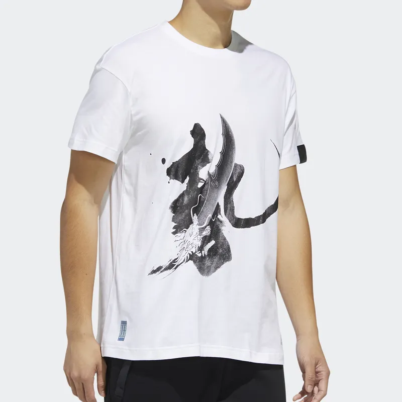 Adidas T Shirts Men White-2