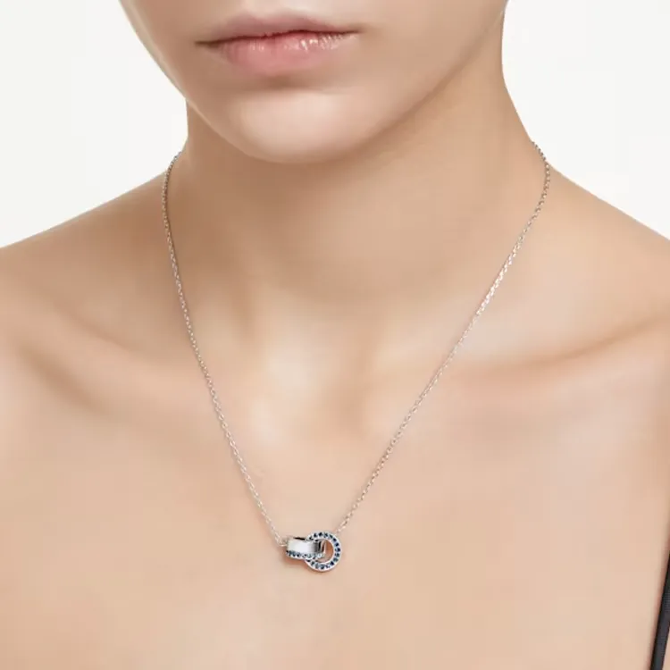 Swarovski Rhodium-Plated Necklaces Women's-3
