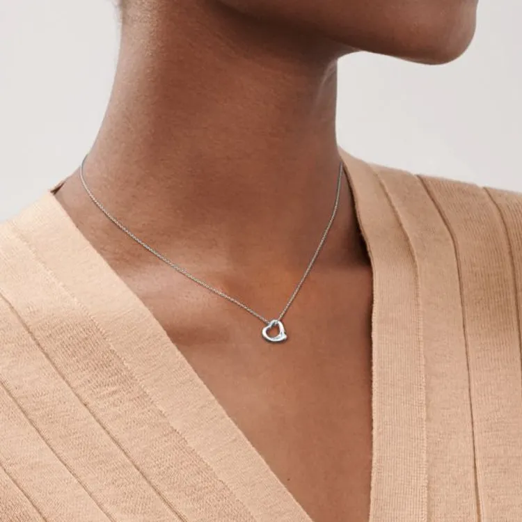 TIFFANY & CO. Diamond Necklaces Women's Silver-2