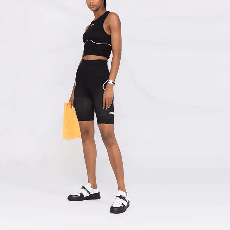 OFF-WHITE FW21 Crop Tops Women's Black-3
