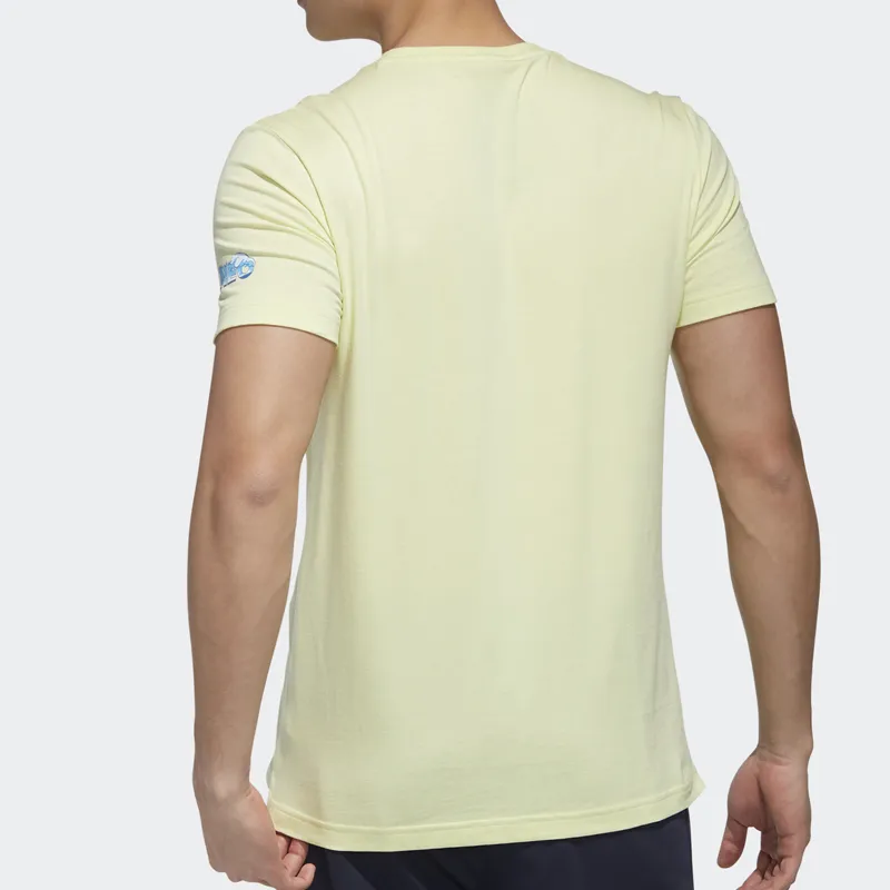 Adidas Neo T Shirt Men's Light Yellow-5