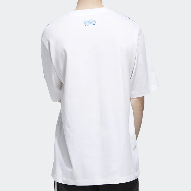 Adidas Neo Set-in Sleeve T-Shirt Men's White-3