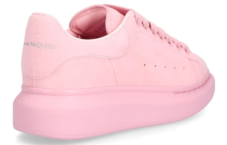 Alexander McQueen Low Top Stylish Skateboarding Shoes Women's Pink-3