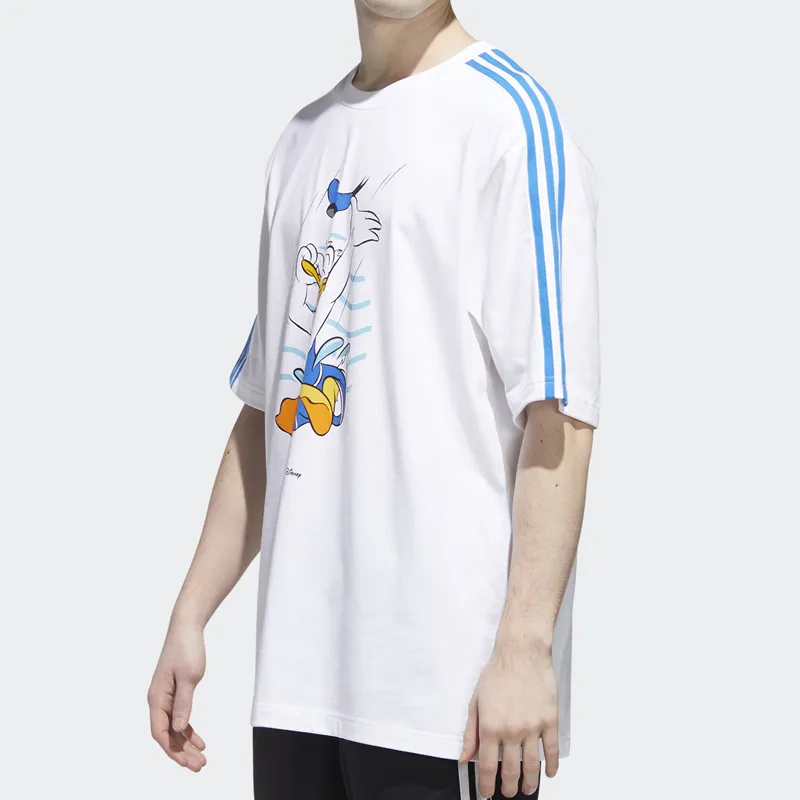 Adidas Neo Set-in Sleeve T-Shirt Men's White-4