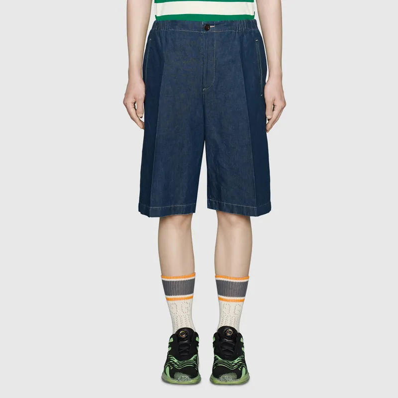 GUCCI Denim Shorts Men's Dark Blue-1