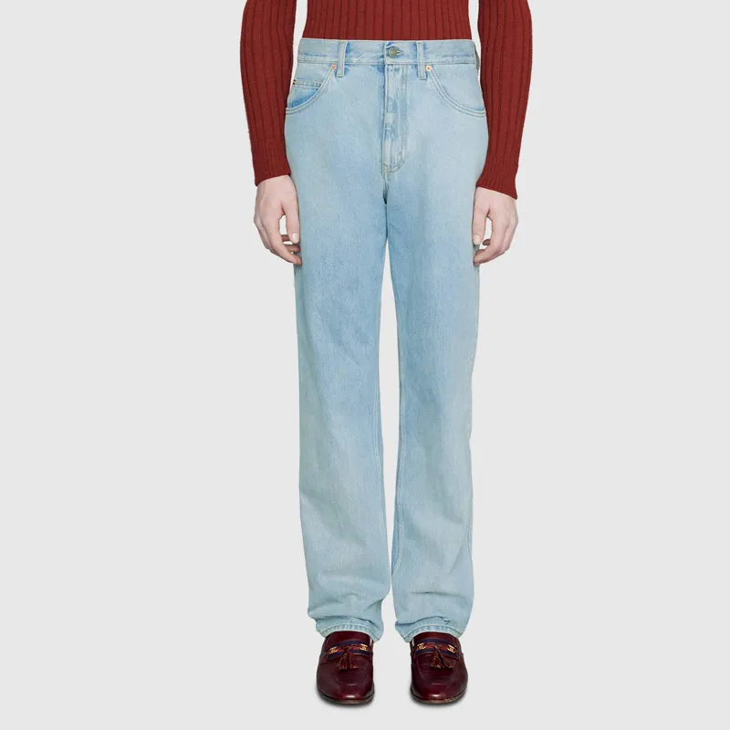 GUCCI Jeans Men Light Blue-4