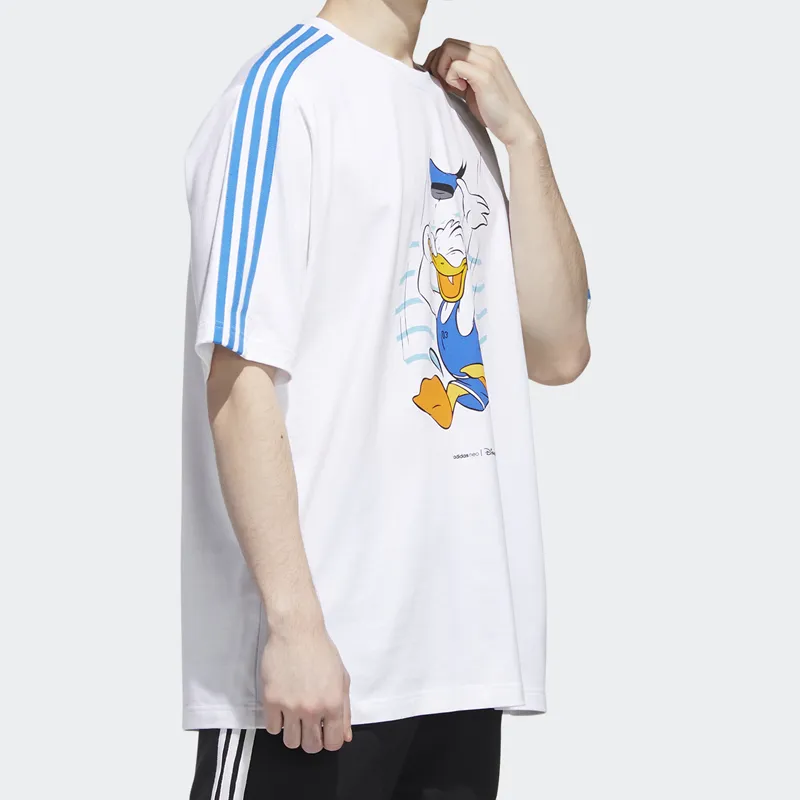 Adidas Neo Set-in Sleeve T-Shirt Men's White-5