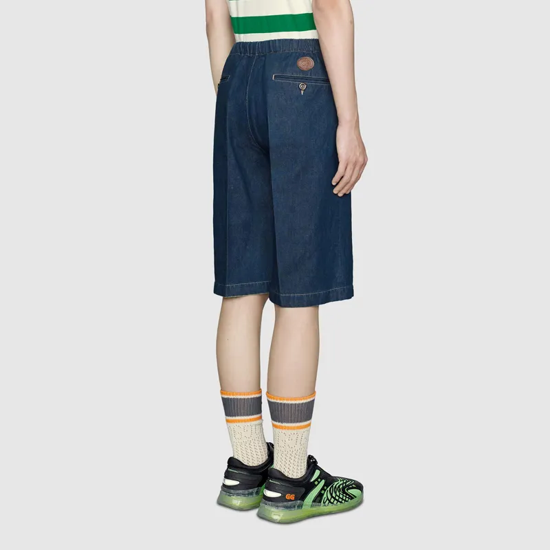 GUCCI Denim Shorts Men's Dark Blue-2