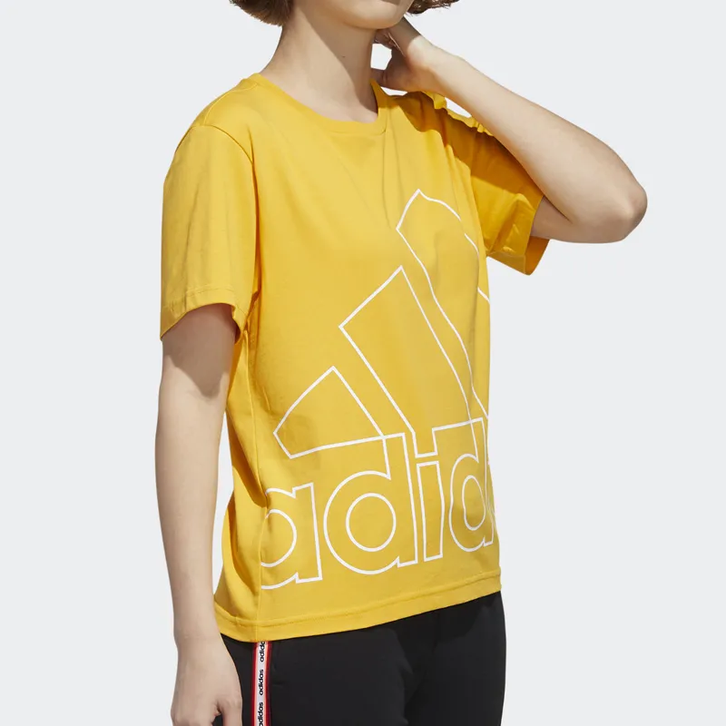 Adidas T Shirts Women's Yellow-3