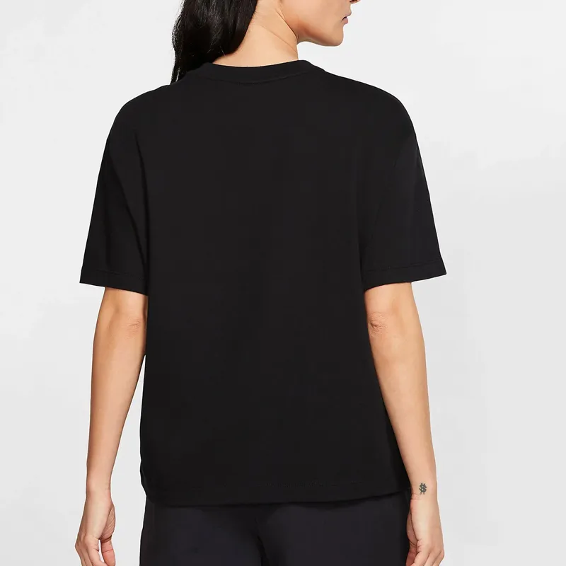 Nike Set in Sleeve T Shirt Women's Black US Version-2