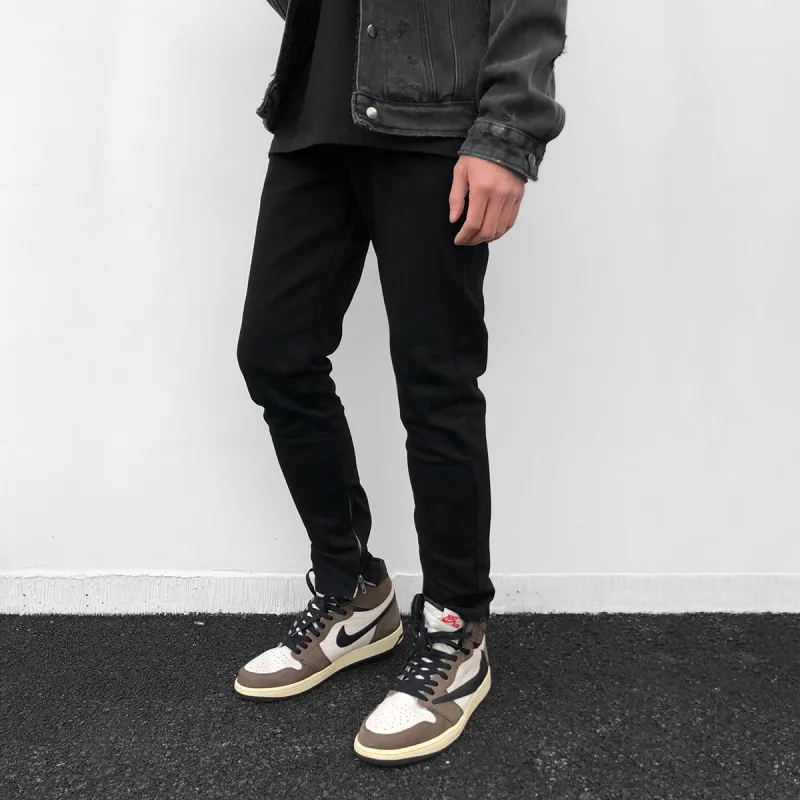 CLIMAX VISION Jeans Spring And Fall Unisex Black-3